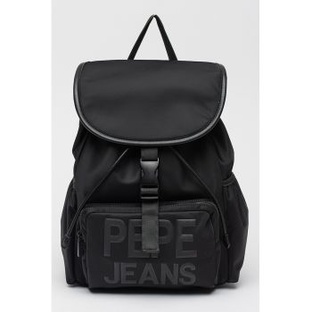Rucsac cu clapa si imprimeu logo Gaetana