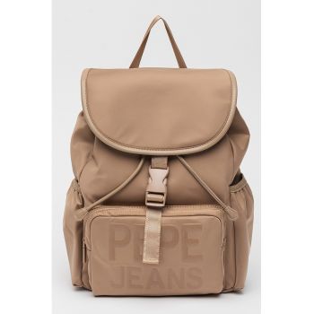 Rucsac cu clapa si imprimeu logo Gaetana