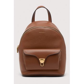 Rucsac de piele cu logo Beat Generatio