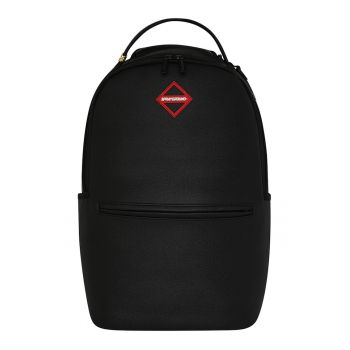 Rucsac de piele ecologica si buzunar frontal cu fermoar