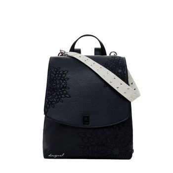 Small embossed flap backpack