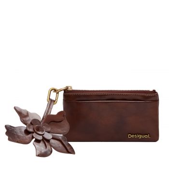 Small shiny floral walet
