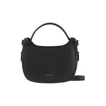 Geanta crossbody de piele cu logo