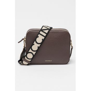 Geanta crossbody de piele cu logo Tebe