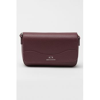 Geanta crossbody de piele ecologica cu logo discret