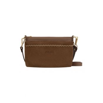 Geanta crossbody din piele cu bareta detasabila