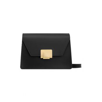Geanta crossbody din piele cu bareta detasabila
