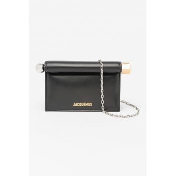 Geanta crossbody din piele cu bareta din lant Petite Pochette Rond