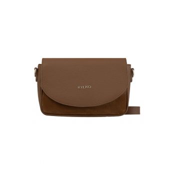 Geanta crossbody din piele cu clapa