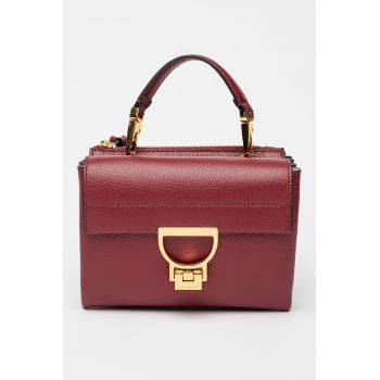 Geanta crossbody din piele cu doua compartimente Arlettis Signature