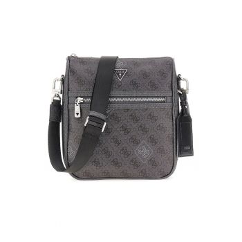 Geanta crossbody din piele ecologica cu model monograma