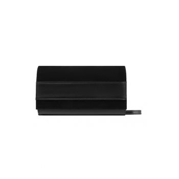 Geanta crossbody din piele intoarsa cu bareta din lant