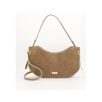 Geanta dama  model Messenger - piele intoarsa - 23x42x6 - - curea