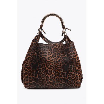 Geanta de mana cu animal print