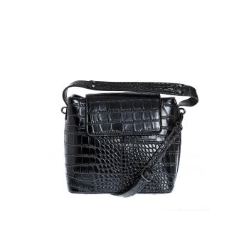 Geanta neagra de umar cu maner fix