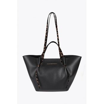 Geanta shopper de piele ecologica cu logo