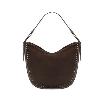 Geanta shopper de piele si piele intoarsa