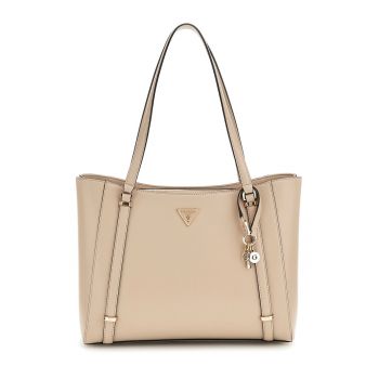 Geanta shopper din piele ecologica cu logo metalic