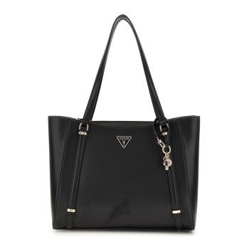Geanta shopper din piele ecologica cu logo metalic