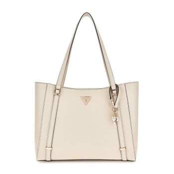 Geanta shopper din piele ecologica cu logo metalic