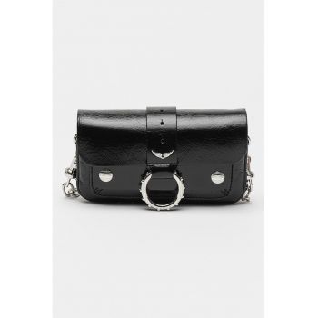 Geanta tote de piele cu bareta din lant Kate