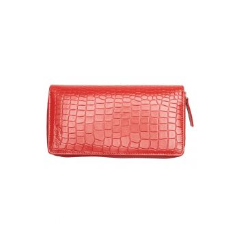 Portofel dama piele -  Gina - rosu - Protectie RFID
