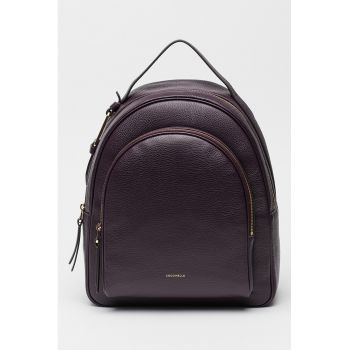 Rucsac de piele cu buzunar frontal