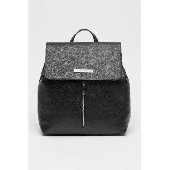 Rucsac din piele cu buzunar exterior