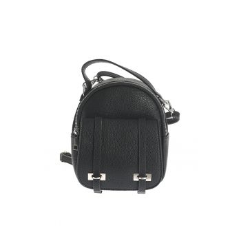 Rucsac mini negru din piele ecologica