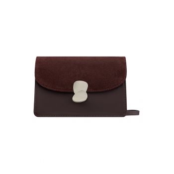 Ryłko - Geanta crossbody de piele cu bareta detasabila Torebka