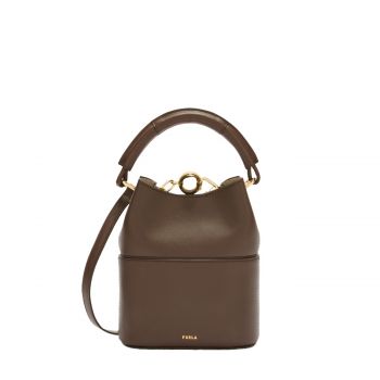 Sfera mini bucket bag espresso + vaniglia int