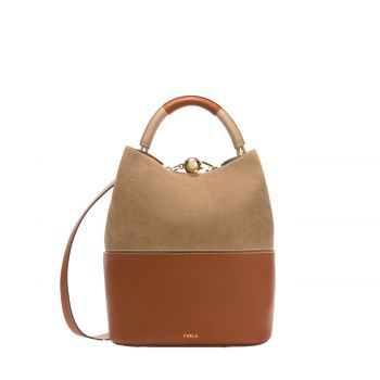 Sfera s bucket bag 26 cognac h + deserto