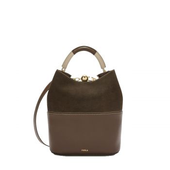 Sfera s bucket bag 26 espresso + brown