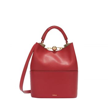 Sfera s bucket bag 26 lacca + vaniglia int