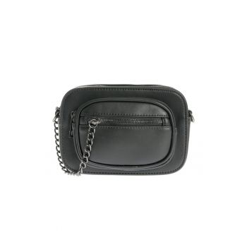 Borseta neagra din piele ecologica -  Paris