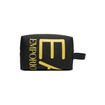 Geanta barbati - Ea7 Emporio Armani - neagra - din piele ecologica - universala