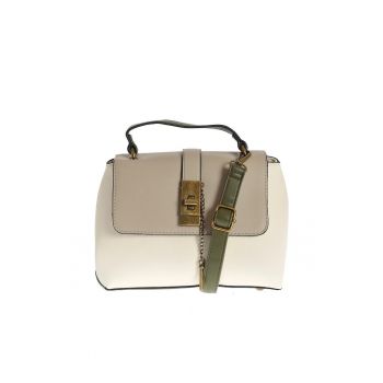 Geanta crossbody cu buzunar grena