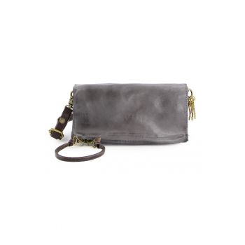 Geanta crossbody din piele naturala cu multiple compartimente