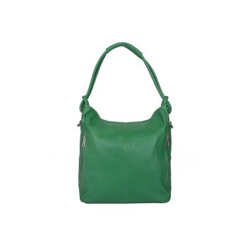 Geanta dama din piele naturala Mia verde