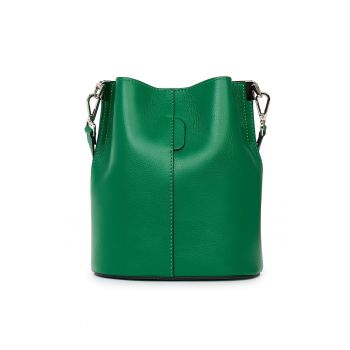 Geanta dama din piele naturala Mimosa verde