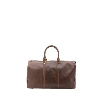 Geanta duffle de piele cu manere - 35L