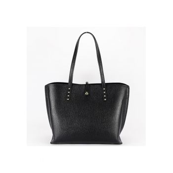 Geanta mare neagra din piele naturala 1740 M8 18124