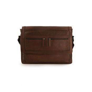 Geanta messenger cu buzunare multiple
