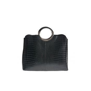 Geanta neagra cu manere rotunde -  Paris