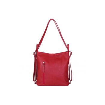 Geanta rucsac 2-in-1 din piele naturala Alesandra