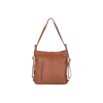 Geanta rucsac 2-in-1 din piele naturala Alesandra