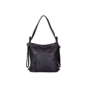 Geanta rucsac 2-in-1 din piele naturala Alesandra