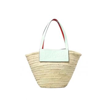 Geanta shopper cu detalii din piele naturala