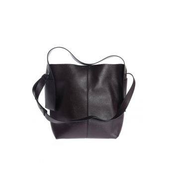 Geanta shopper maro din piele ecologica