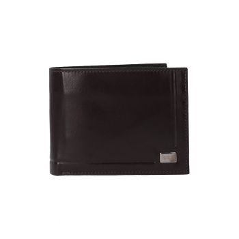 Portofel barbati -  piele naturala - maro - 9.5x12x2.5cm